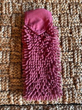 Norwex Pomegranate Chenille Hand Towel